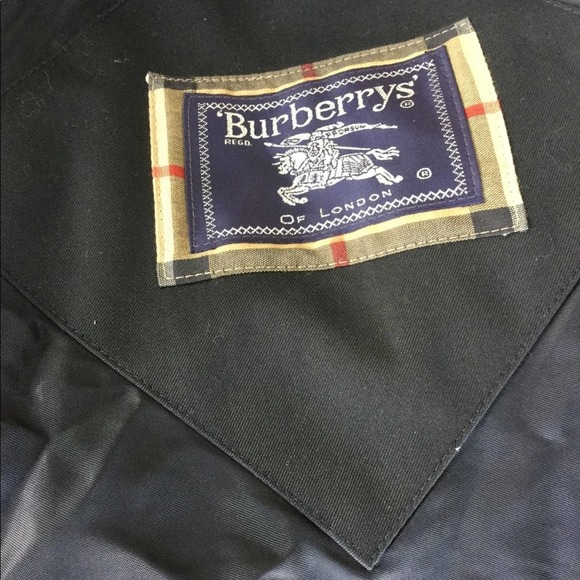 VINTAGE MENS BURBERRYS TRENCH COAT W/ WOOL LINING - Picture 8 of 15